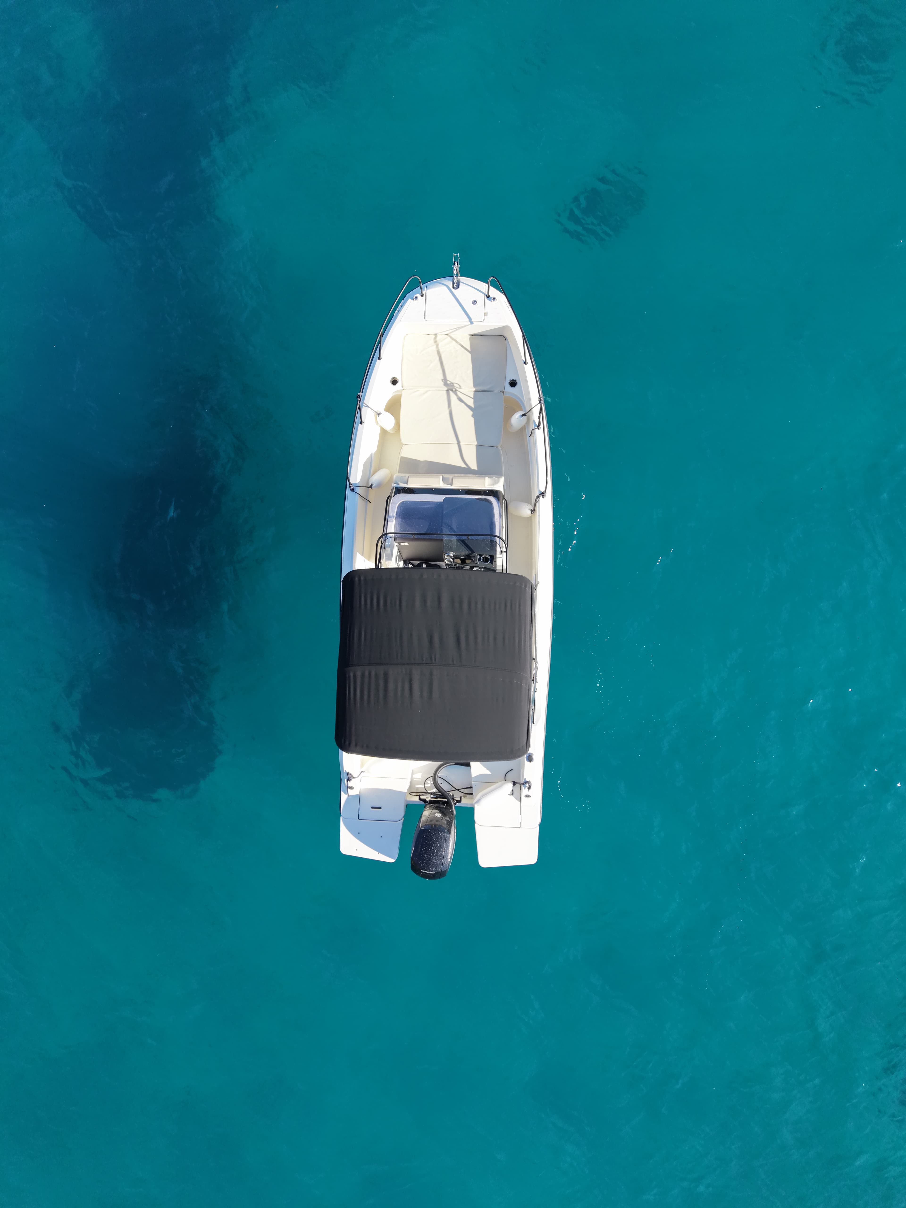Quicksilver 705 Open over turquoise Adriatic waters